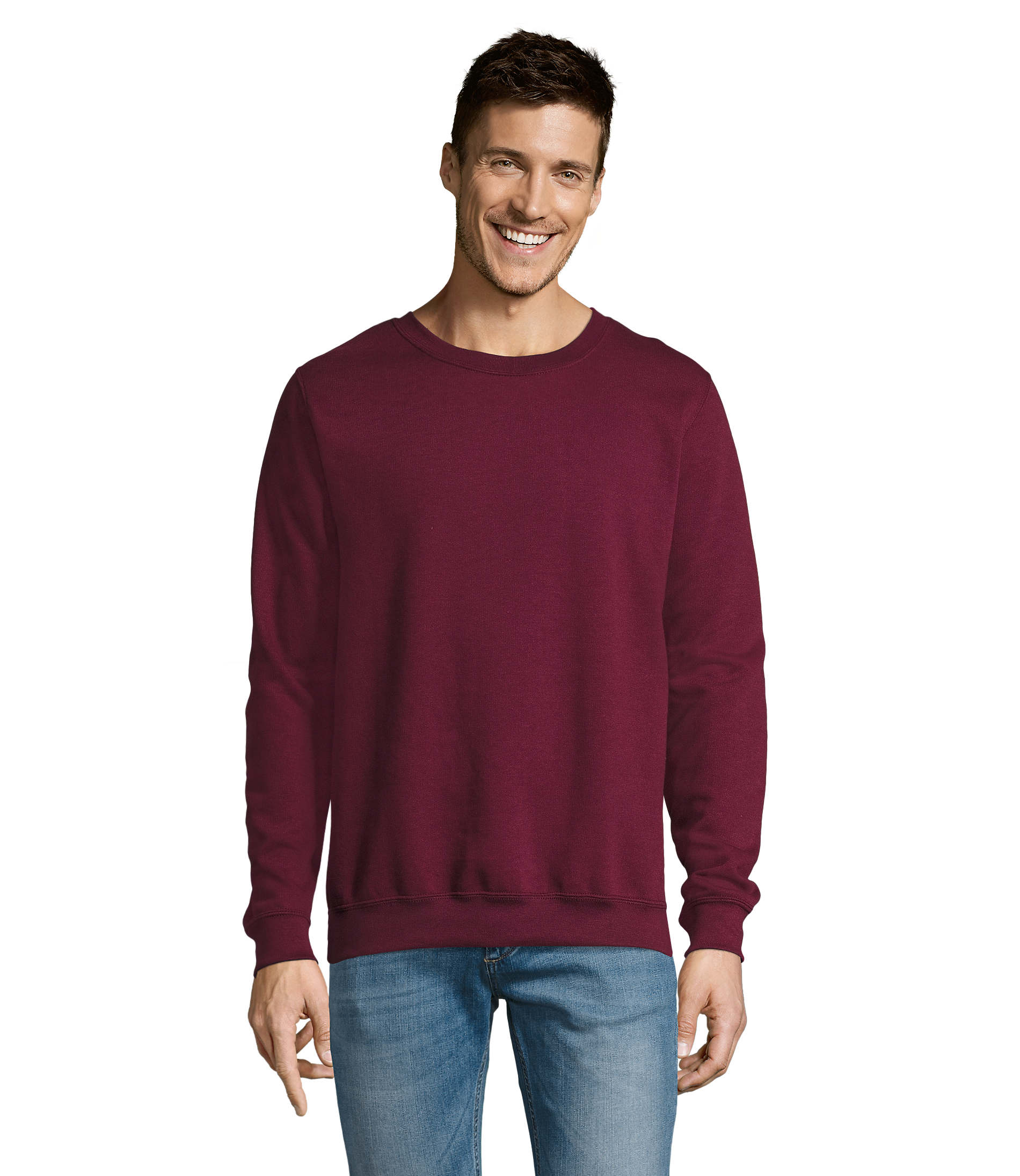 Sweat molletonné publicitaire homme 280g - SUPREME Bordeaux 1